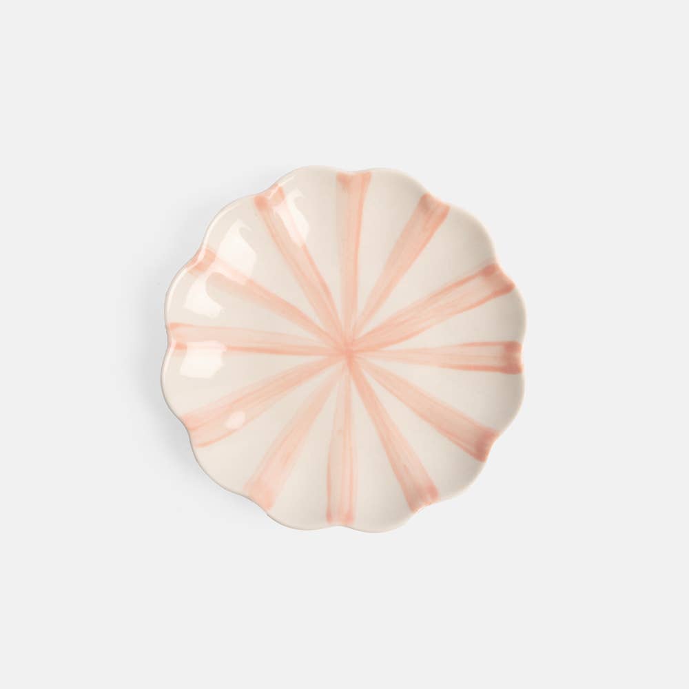 Pink Scallop Trinket Tray