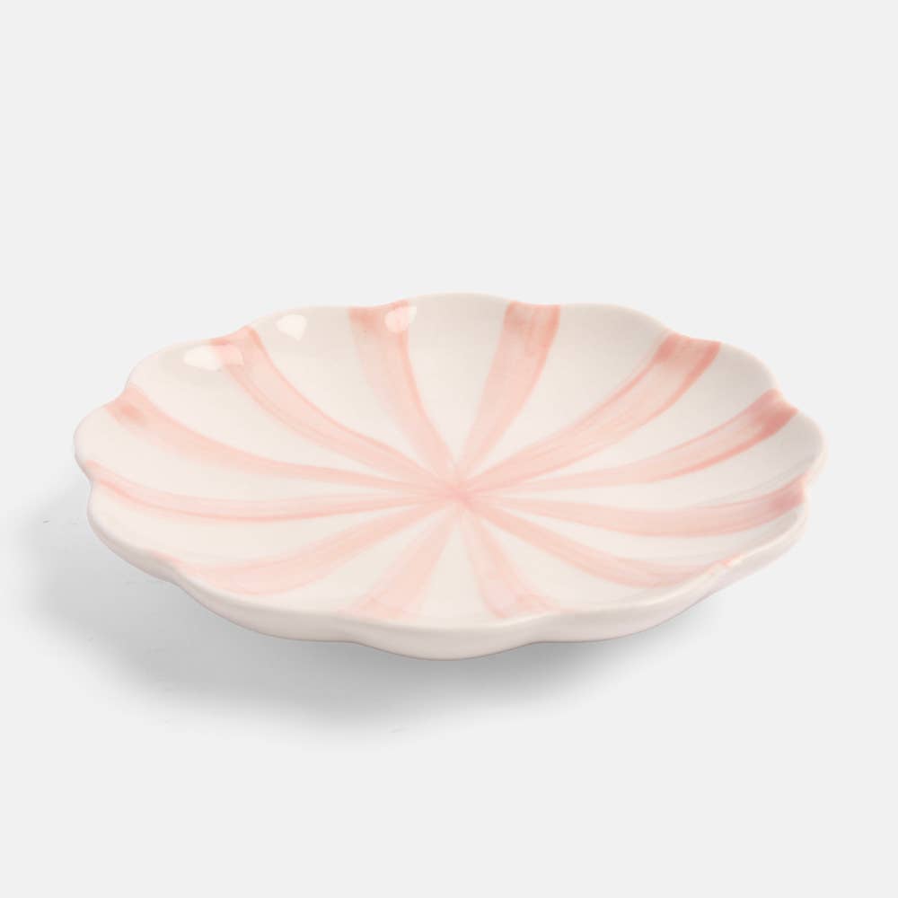 Pink Scallop Trinket Tray