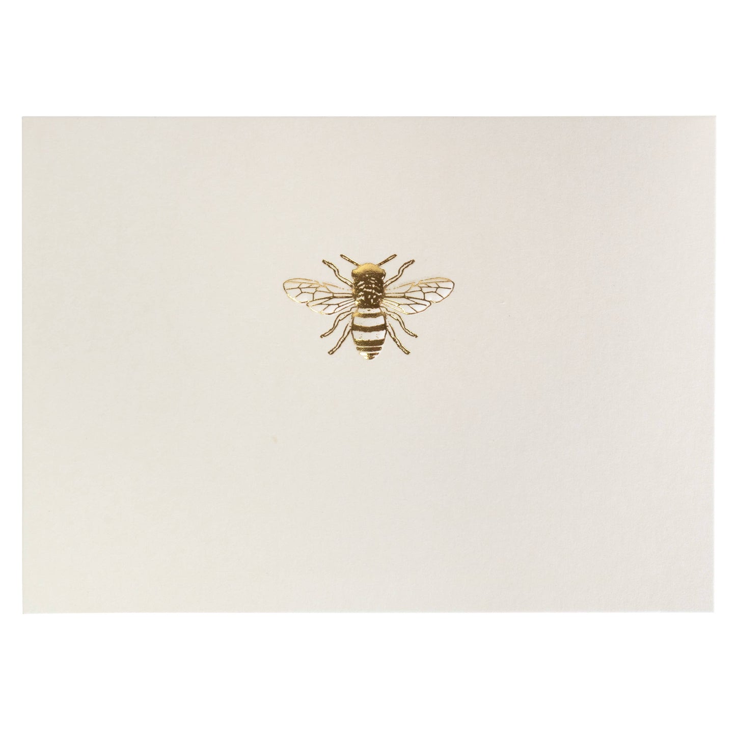 Boxed Notecard Set with Gold Bee Design: Paper